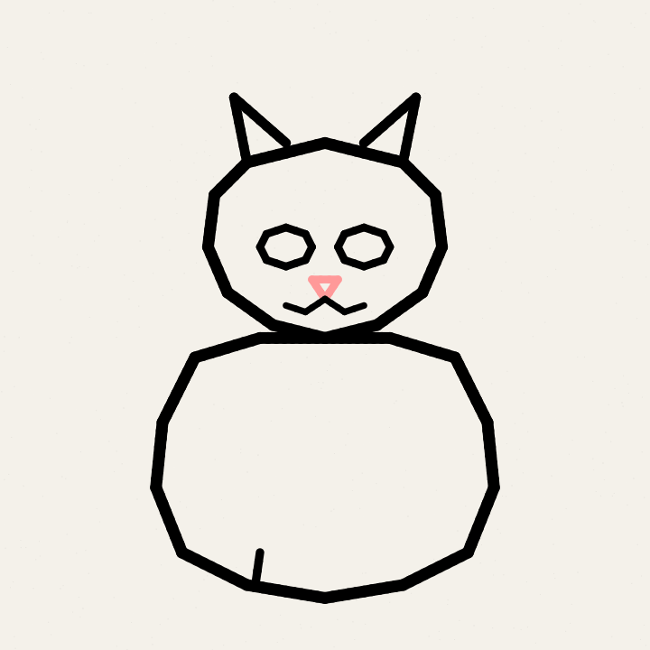 ペルシャ猫を描いて