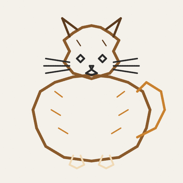 Long hair fat cat